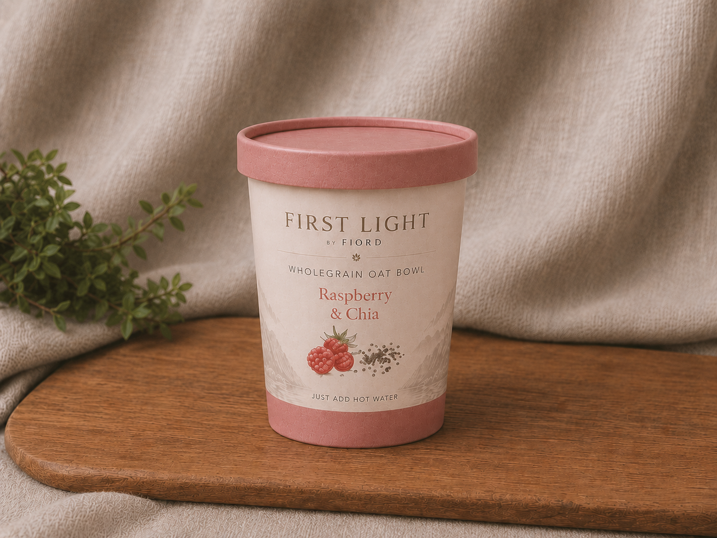 First Light Oat Bowl — Raspberry & Chia